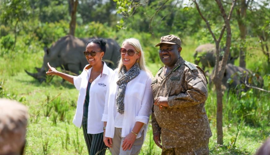 British High Commissioner visits Ziwa Rhino Sanctuary – Name and Save a Rhino Campaign